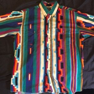 VTG Wrangler Funky Button up L
